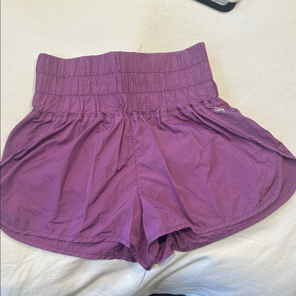 FP Movement by Free People High-Waist Athletic Shorts in Purple